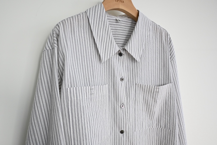 OP PER韓國代購女裝新款推薦人氣26春夏時尚職業襯衫蕾絲衫OPPER-simplebeige襯衫/蕾絲衫