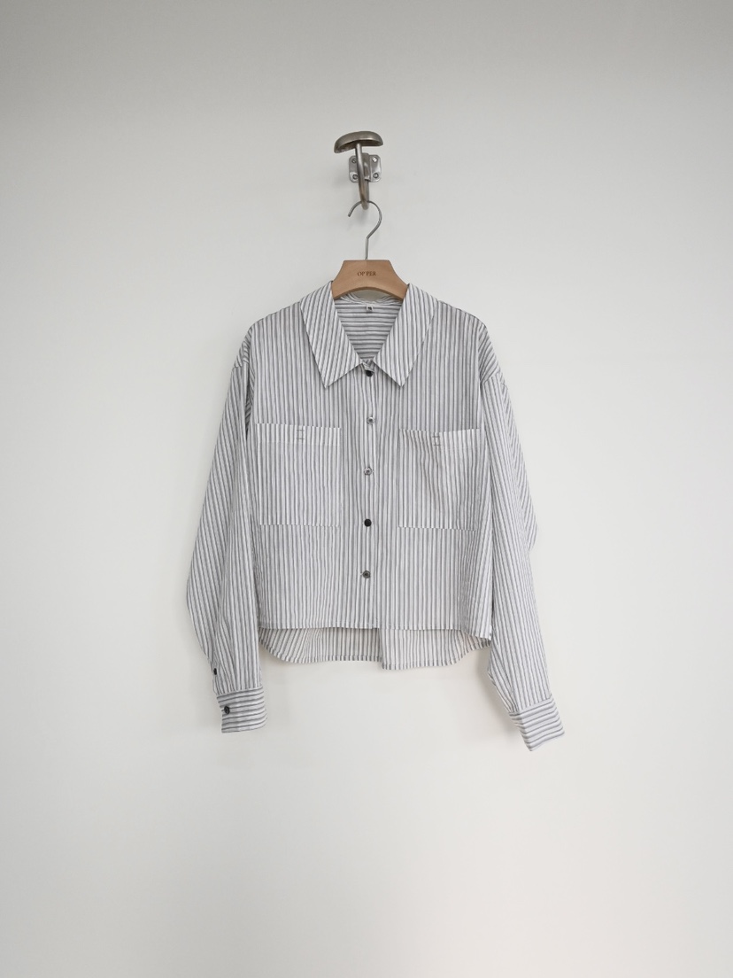 OP PER韓國代購女裝新款推薦人氣26春夏時尚職業襯衫蕾絲衫OPPER-simplebeige襯衫/蕾絲衫圖色1