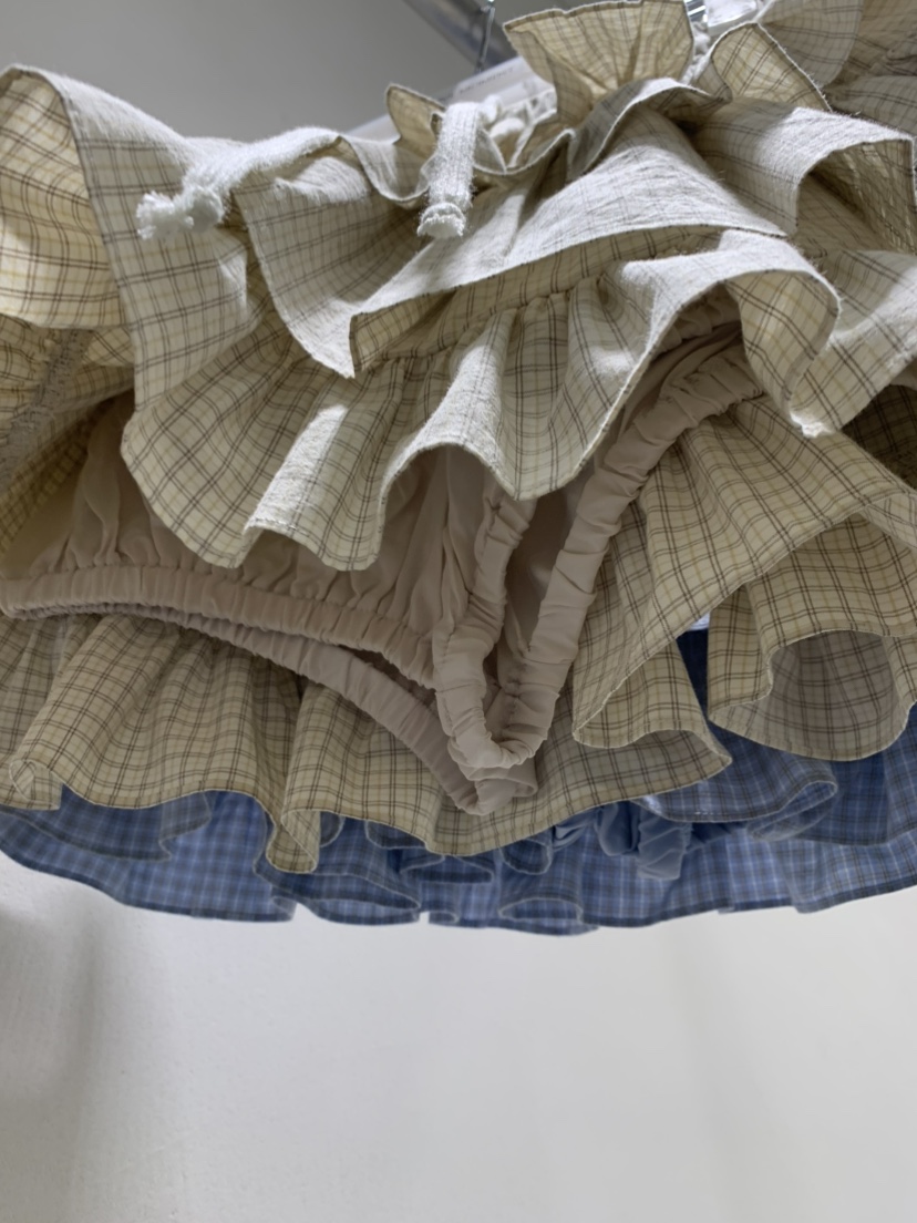 LOVE MOMENT韓國代購女裝新品熱賣職業26春夏時尚短裙格子LOVE MOMENT短裙