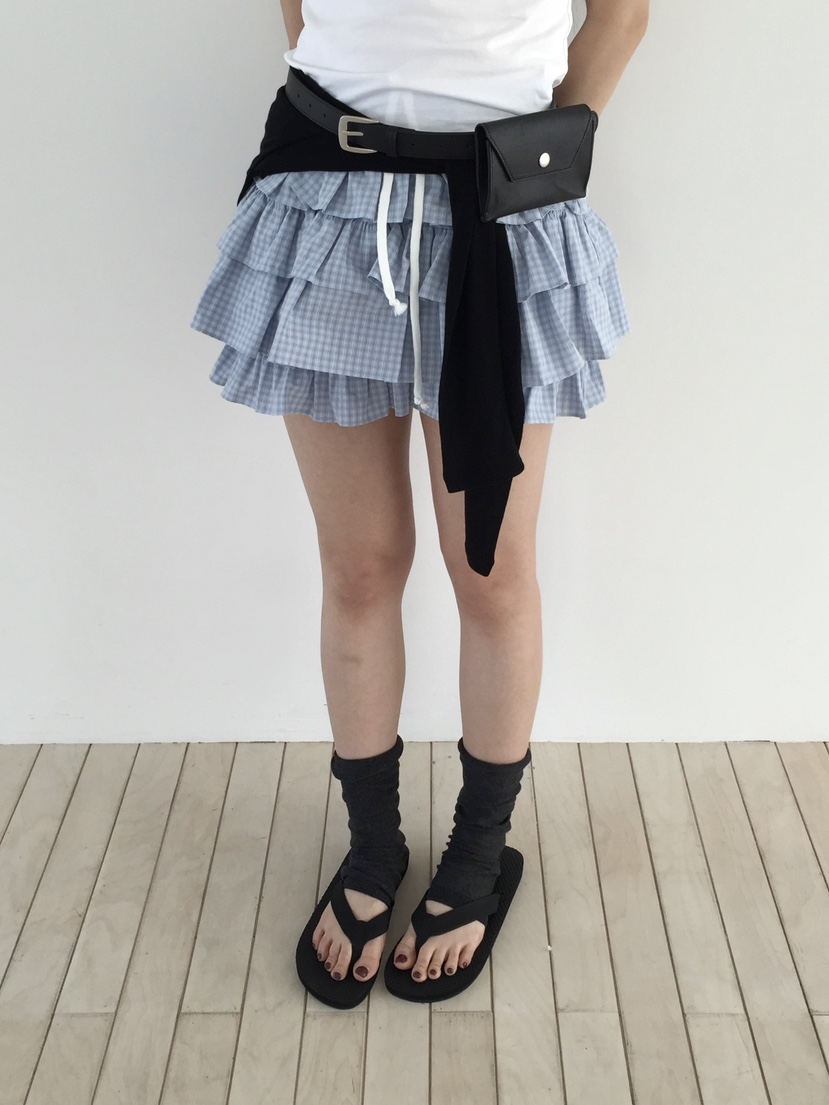 LOVE MOMENT韓國代購女裝新品熱賣職業26春夏時尚短裙格子LOVE MOMENT短裙