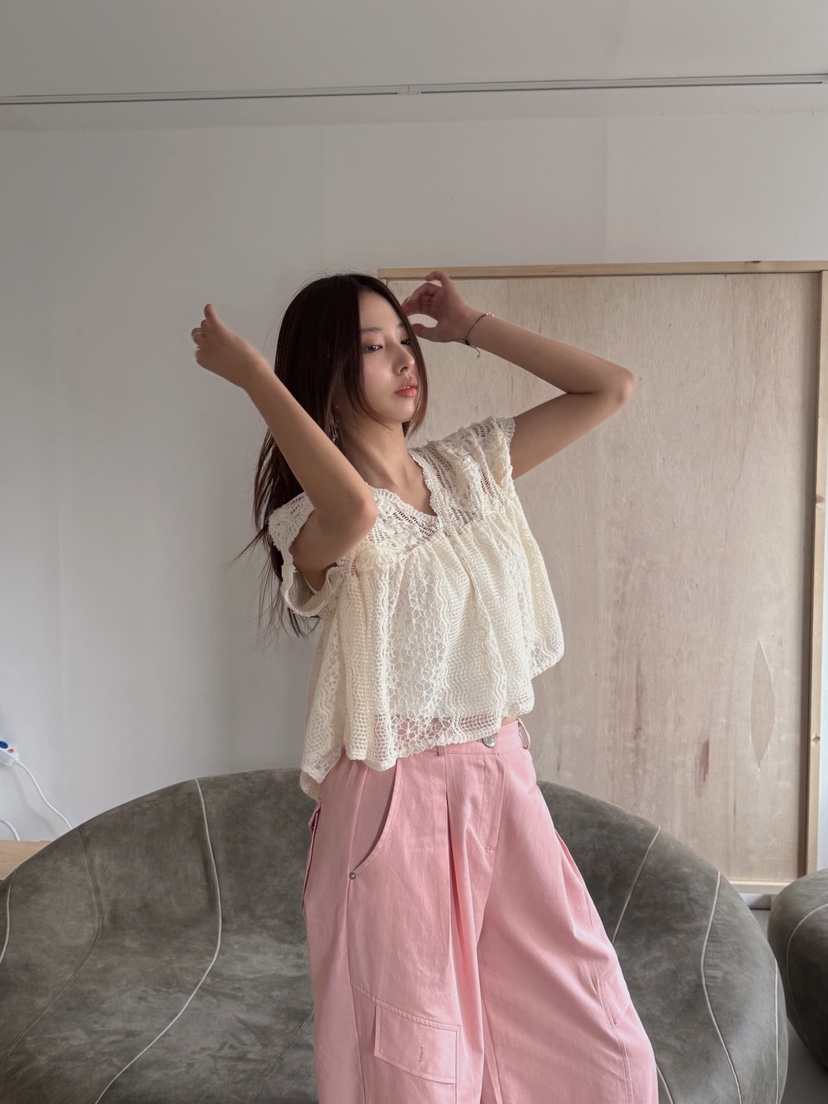 MOSMOS韓國東大門代購女士新款休閑人氣推薦26春夏襯衫蕾絲衫MOSMOS襯衫/蕾絲衫