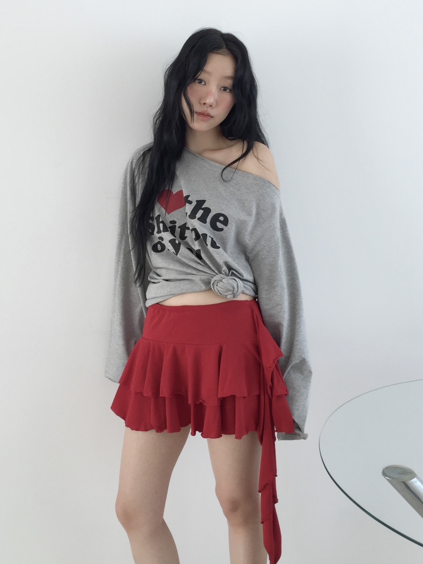 LOVE MOMENT韓國代購女士新品時尚職業人氣休閑26春夏長袖T恤LOVE MOMENT長袖T恤