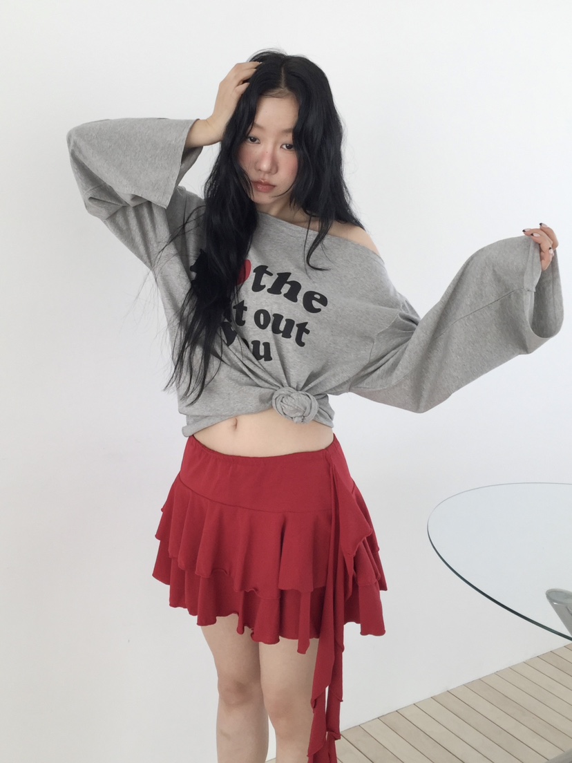 LOVE MOMENT韓國代購女士新品時尚職業人氣休閑26春夏長袖T恤LOVE MOMENT長袖T恤