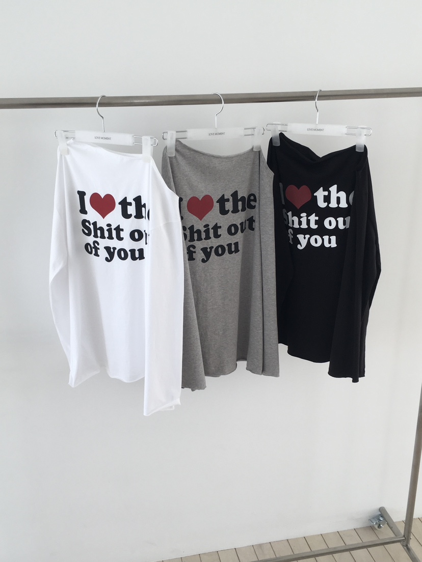 LOVE MOMENT韓國代購女士新品時尚職業人氣休閑26春夏長袖T恤LOVE MOMENT長袖T恤