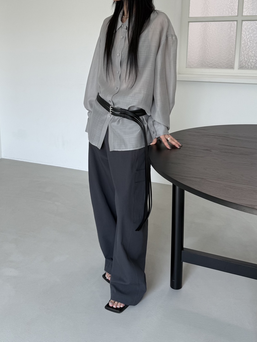 TAUPE韓國代購女士新款人氣職業時尚推薦休閑襯衫蕾絲衫透視TAUPE襯衫/蕾絲衫