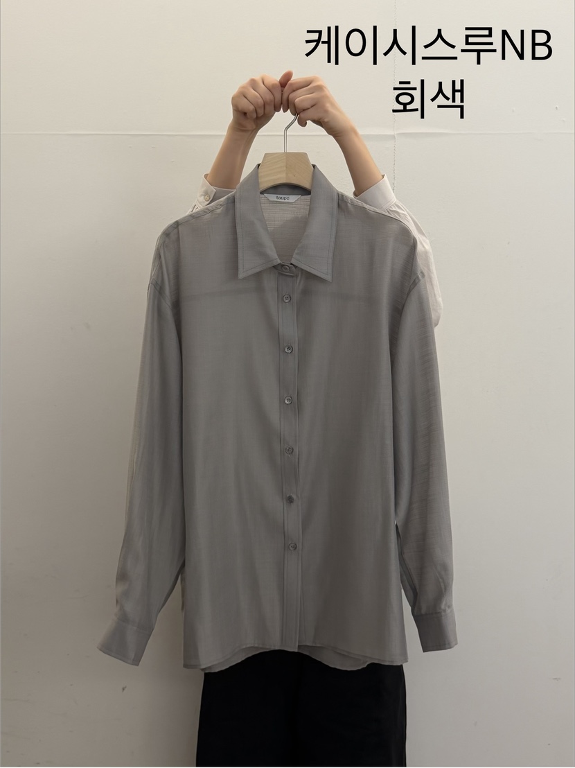 TAUPE韓國代購女士新款人氣職業時尚推薦休閑襯衫蕾絲衫透視TAUPE襯衫/蕾絲衫圖色1