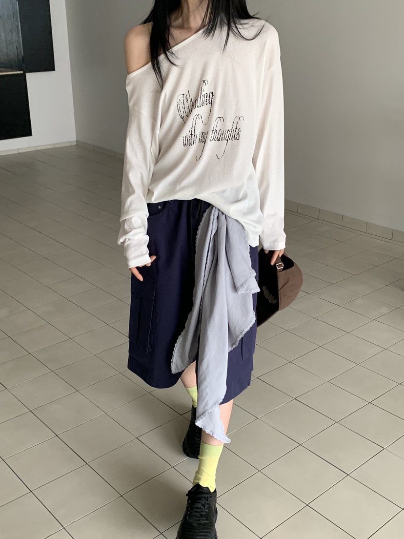 VAARA韓國直郵實拍女士新款人氣熱賣推薦時尚職業長袖T恤VAARA長袖T恤