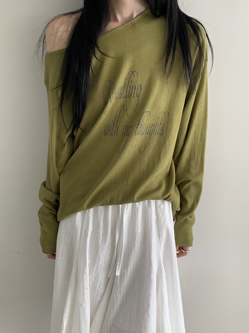 VAARA韓國直郵實拍女士新款人氣熱賣推薦時尚職業長袖T恤VAARA長袖T恤