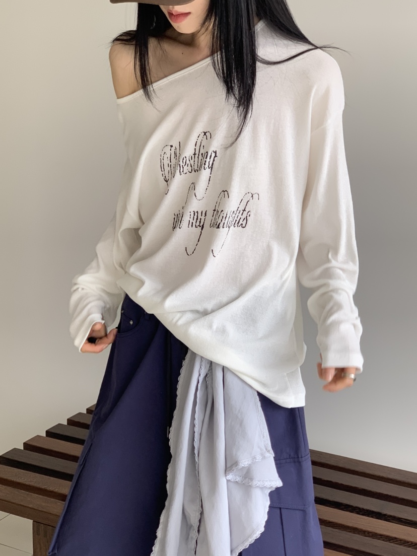 VAARA韓國直郵實拍女士新款人氣熱賣推薦時尚職業長袖T恤VAARA長袖T恤