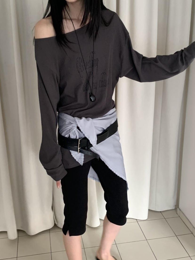 VAARA韓國直郵實拍女士新款人氣熱賣推薦時尚職業長袖T恤VAARA長袖T恤