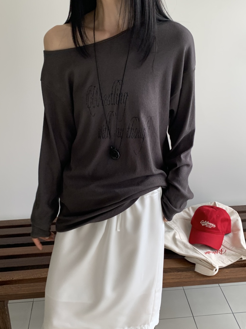 VAARA韓國直郵實拍女士新款人氣熱賣推薦時尚職業長袖T恤VAARA長袖T恤