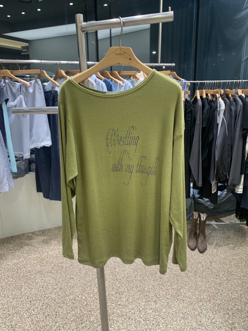 VAARA韓國直郵實拍女士新款人氣熱賣推薦時尚職業長袖T恤VAARA長袖T恤圖色3