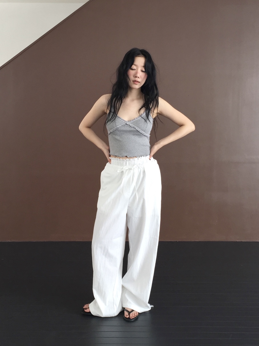 LOVE MOMENT韓國直郵實拍女士新品熱賣職業時尚休閑褲蕾絲LOVE MOMENT休閑褲