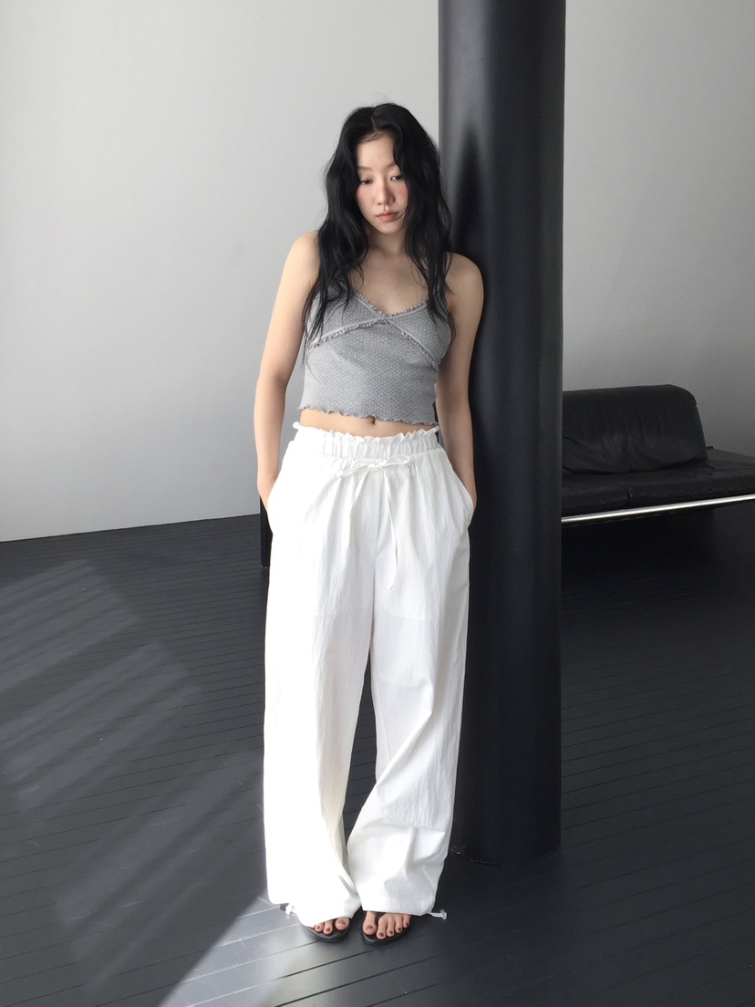 LOVE MOMENT韓國直郵實拍女士新品熱賣職業時尚休閑褲蕾絲LOVE MOMENT休閑褲