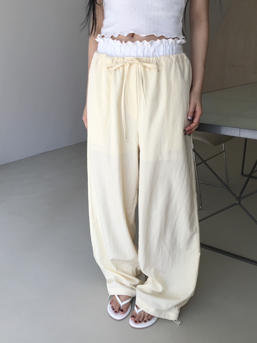 LOVE MOMENT韓國直郵實拍女士新品熱賣職業時尚休閑褲蕾絲LOVE MOMENT休閑褲