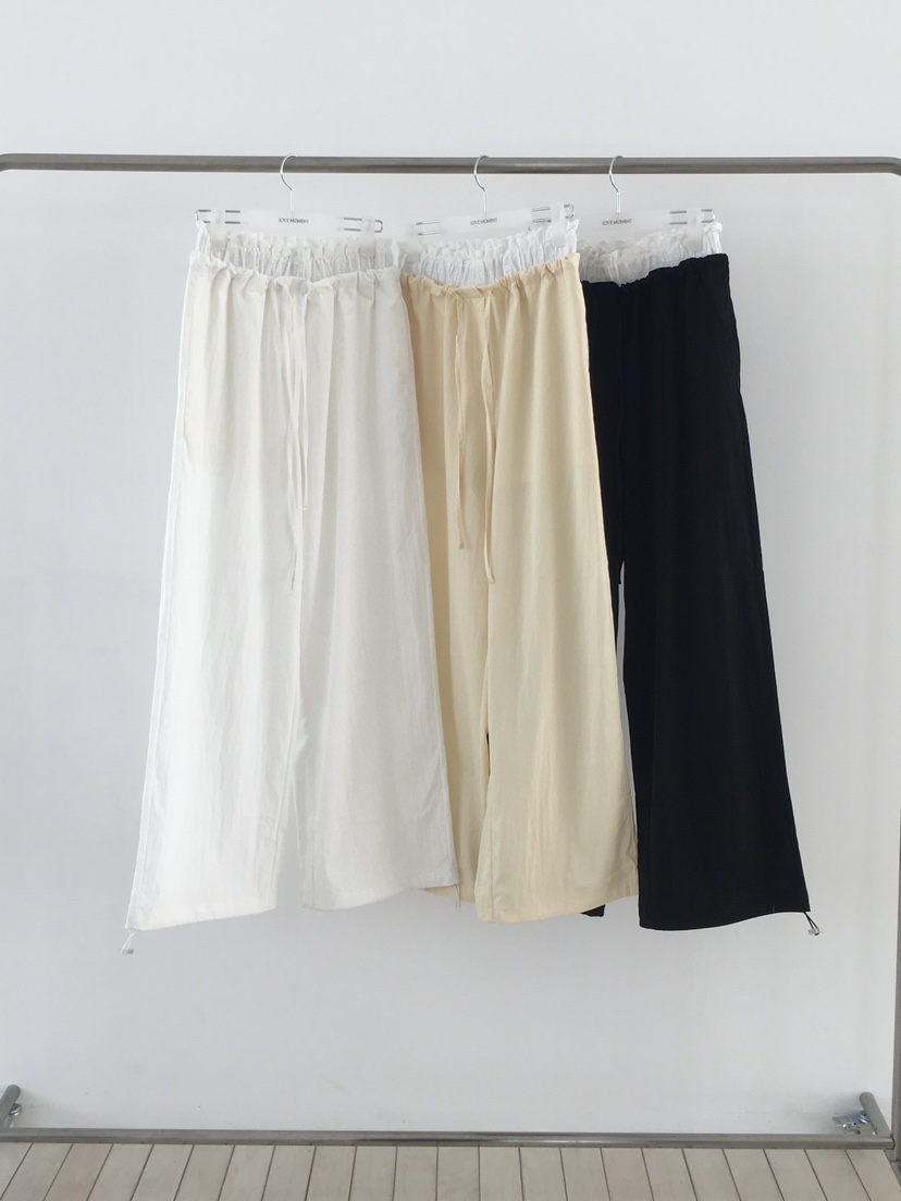 LOVE MOMENT韓國直郵實拍女士新品熱賣職業時尚休閑褲蕾絲LOVE MOMENT休閑褲