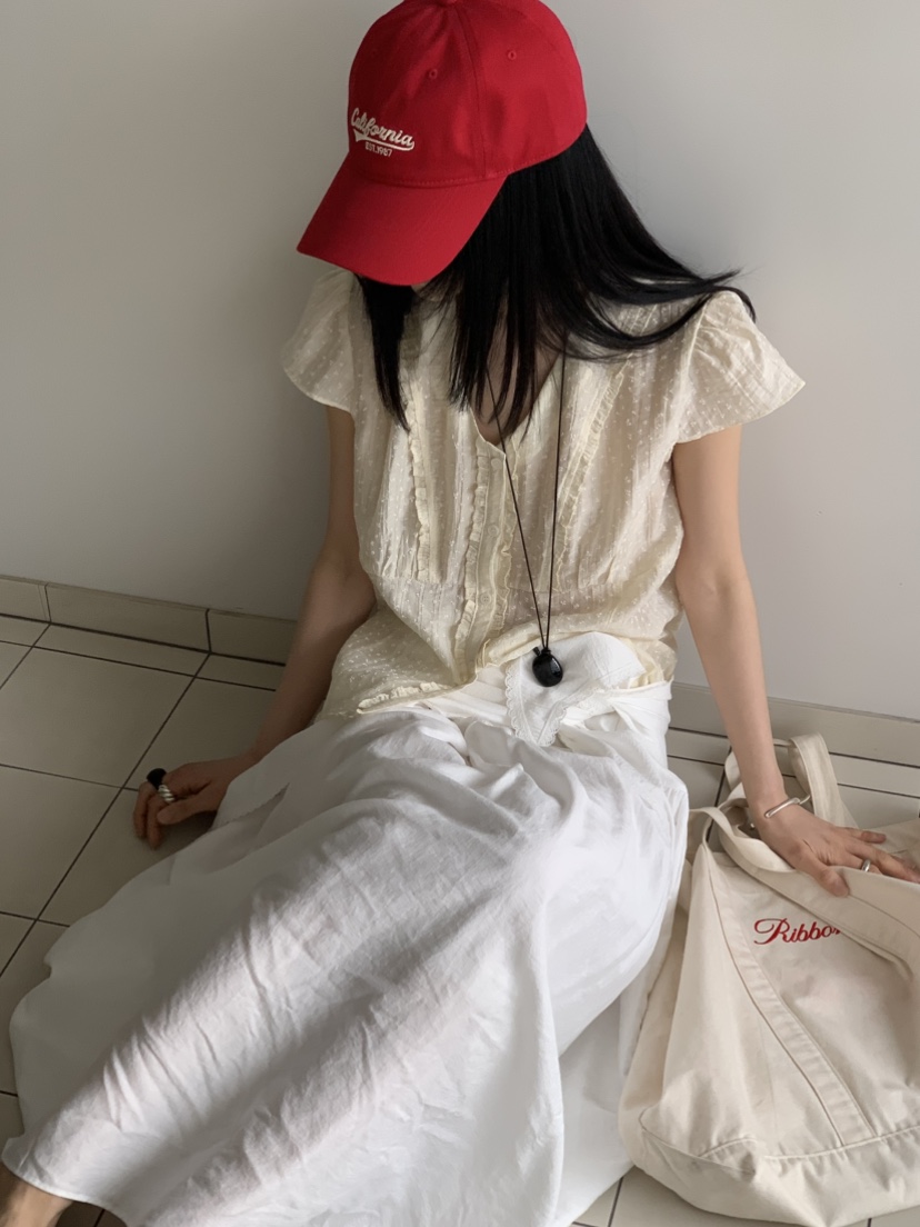 VAARA韓國東大門直郵女士新款人氣26春夏推薦休閑襯衫蕾絲衫VAARA襯衫/蕾絲衫