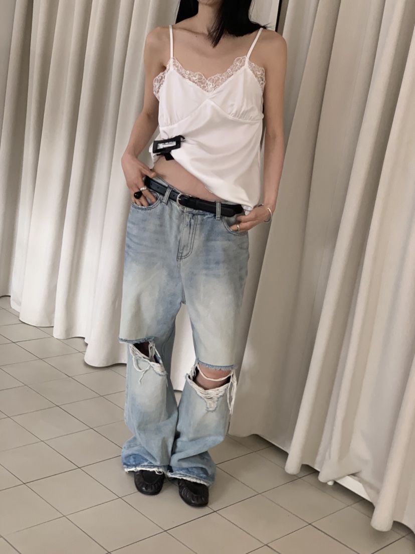 VAARA韓國東大門直郵女士新款人氣26春夏職業吊帶背心緞面VAARA吊帶/背心