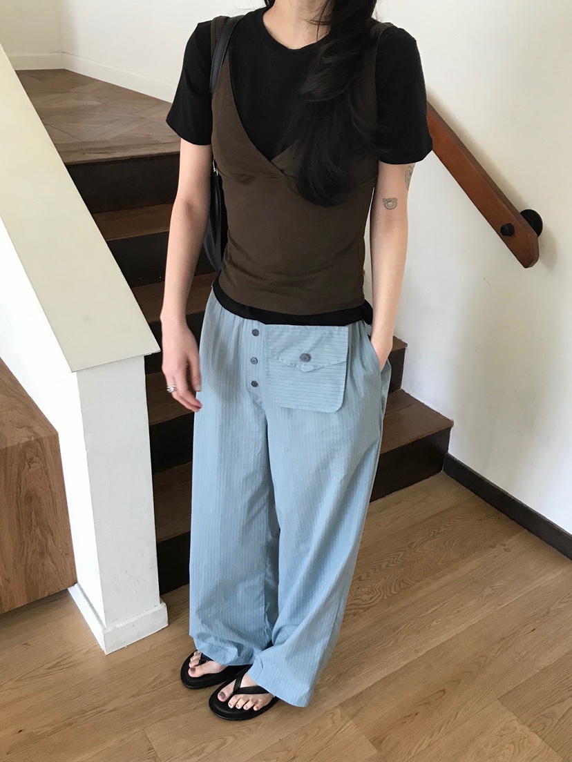 ESCHER韓國直郵女裝新品熱賣推薦人氣時尚26春夏休閑休閑褲ESCHER休閑褲