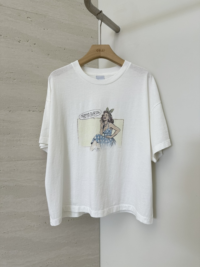 CELLI韓國東大門代購女士新品人氣26春夏職業時尚推薦T恤CELLIT恤圖色1
