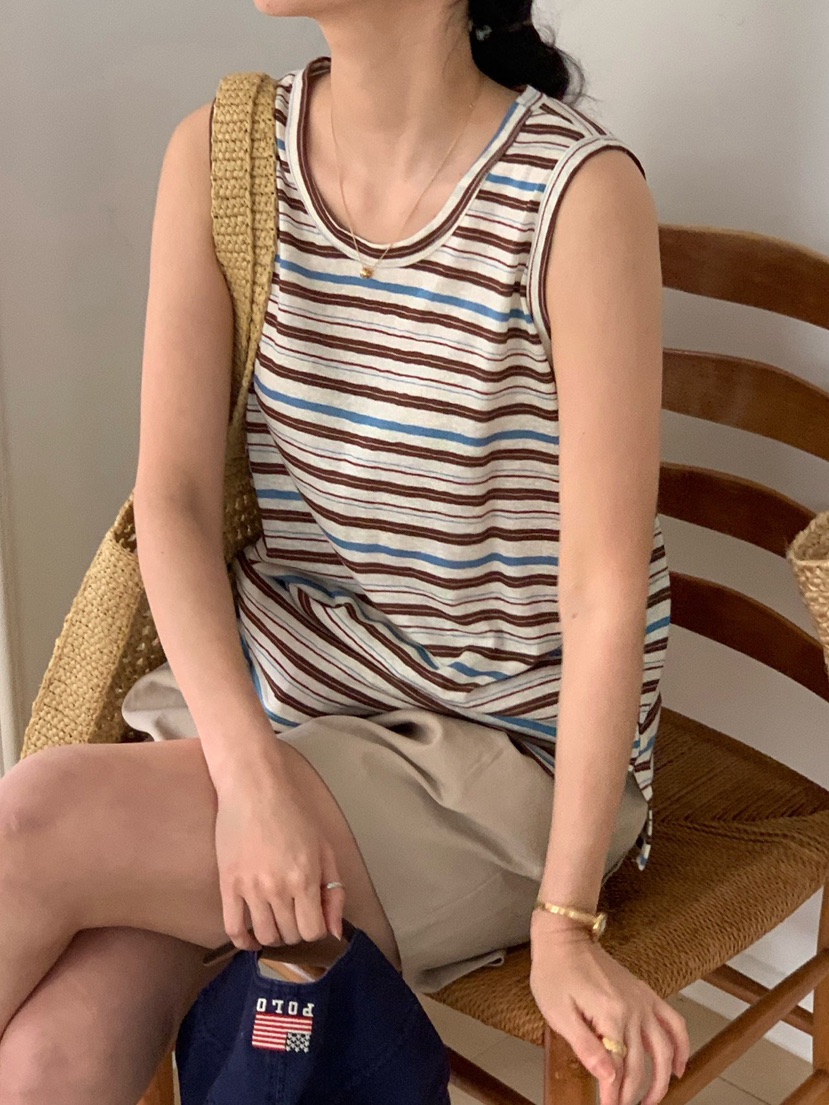 COBALT BLUE韓國東大門直郵女裝新品推薦時尚休閑吊帶背心COBALT BLUE吊帶/背心