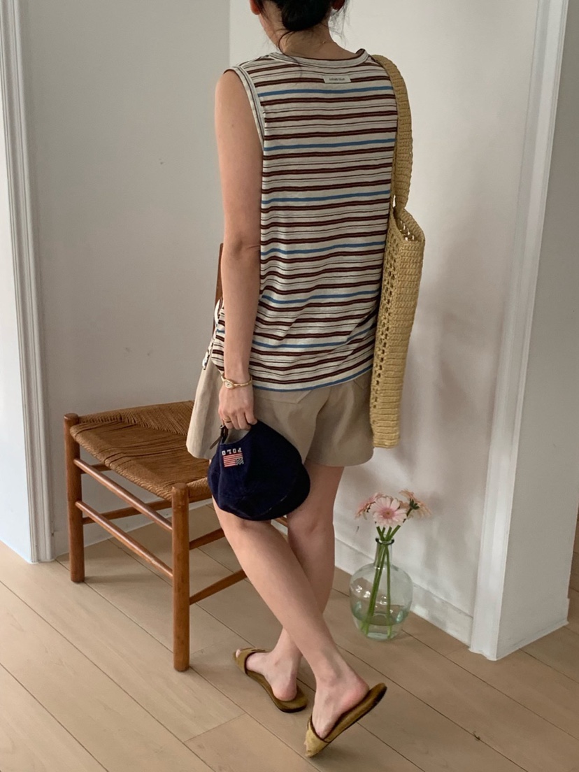 COBALT BLUE韓國東大門直郵女裝新品推薦時尚休閑吊帶背心COBALT BLUE吊帶/背心