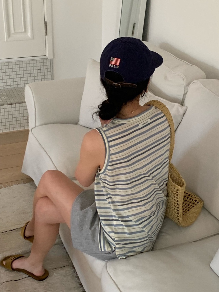 COBALT BLUE韓國東大門直郵女裝新品推薦時尚休閑吊帶背心COBALT BLUE吊帶/背心