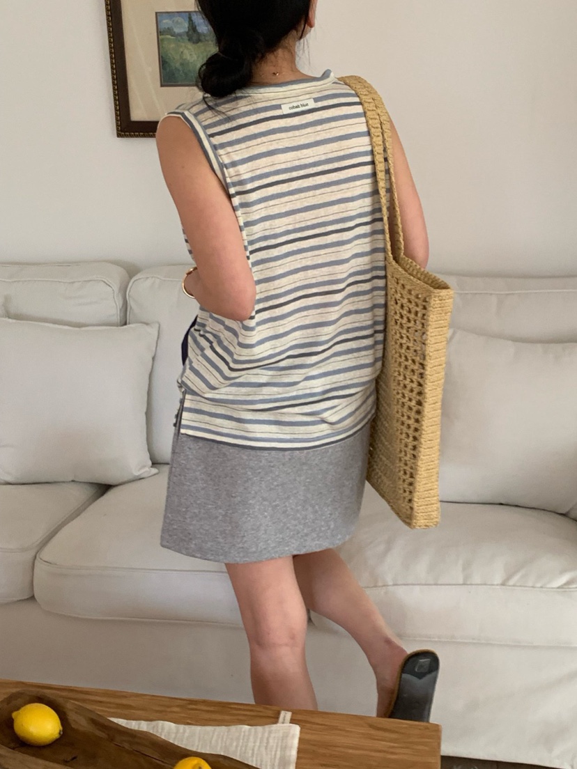 COBALT BLUE韓國東大門直郵女裝新品推薦時尚休閑吊帶背心COBALT BLUE吊帶/背心