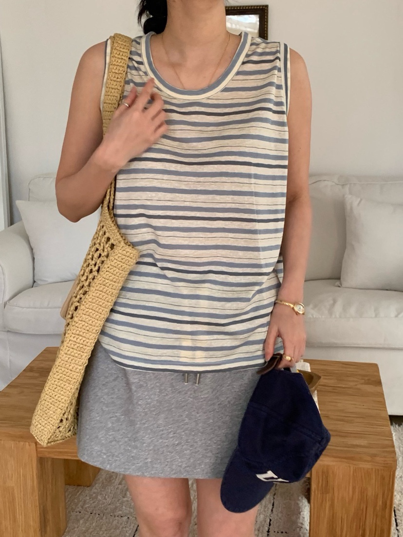 COBALT BLUE韓國東大門直郵女裝新品推薦時尚休閑吊帶背心COBALT BLUE吊帶/背心圖色2