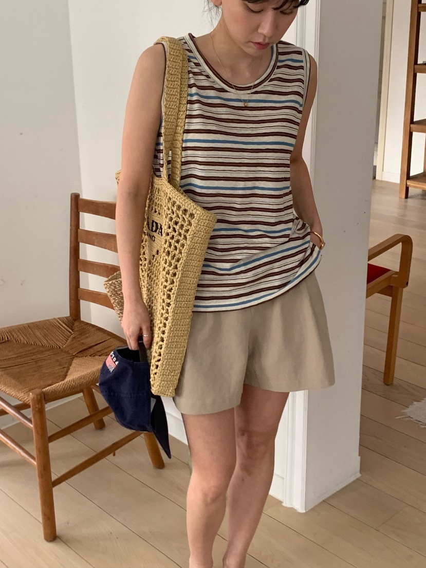 COBALT BLUE韓國東大門直郵女裝新品推薦時尚休閑吊帶背心COBALT BLUE吊帶/背心圖色3