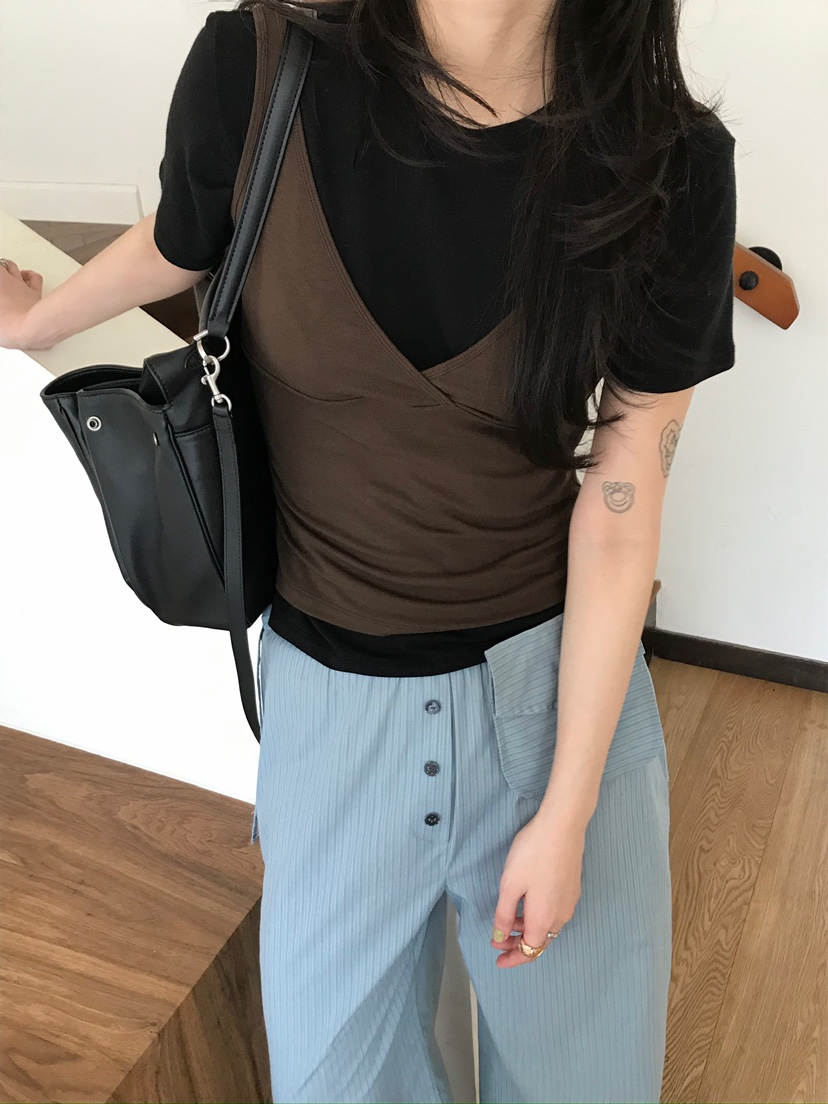 ESCHER韓國東大門直郵女士新品熱賣職業吊帶背心不含內搭ESCHER吊帶/背心