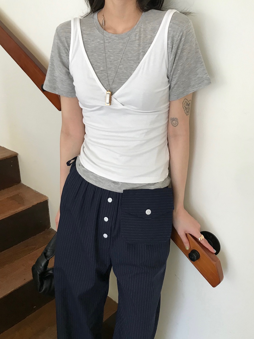 ESCHER韓國東大門直郵女士新品熱賣職業吊帶背心不含內搭ESCHER吊帶/背心