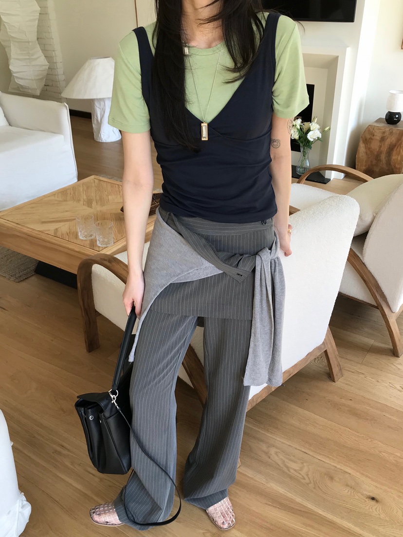 ESCHER韓國東大門直郵女士新品熱賣職業吊帶背心不含內搭ESCHER吊帶/背心