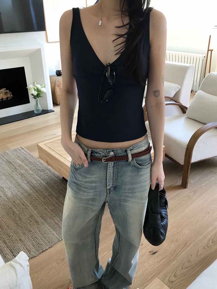 ESCHER韓國東大門直郵女士新品熱賣職業吊帶背心不含內搭ESCHER吊帶/背心