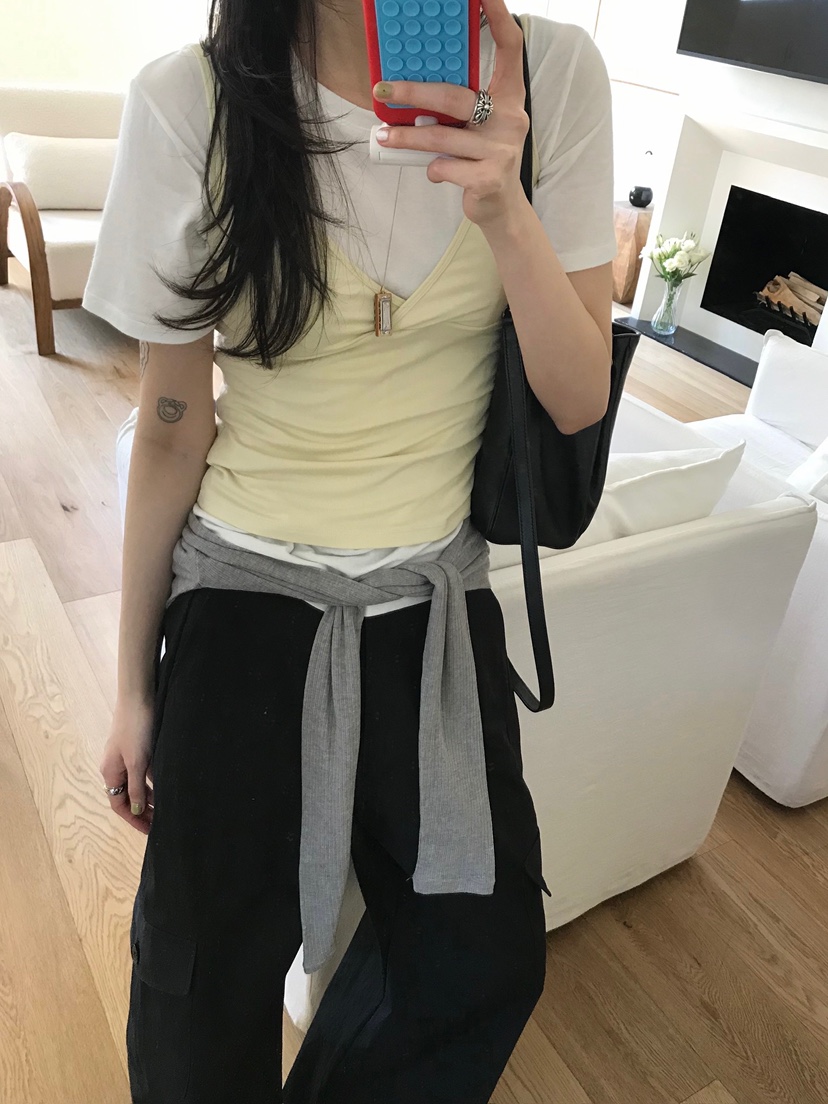 ESCHER韓國東大門直郵女士新品熱賣職業吊帶背心不含內搭ESCHER吊帶/背心