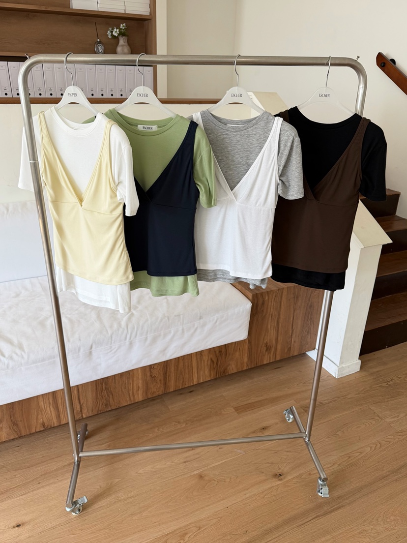 ESCHER韓國東大門直郵女士新品熱賣職業吊帶背心不含內搭ESCHER吊帶/背心