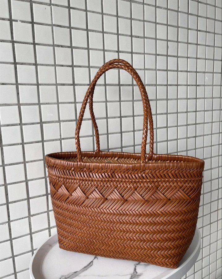 TROUVAILLE韓國直郵實拍女士新品休閑單肩斜跨包牛皮混紡TROUVAILLE單肩/斜跨包