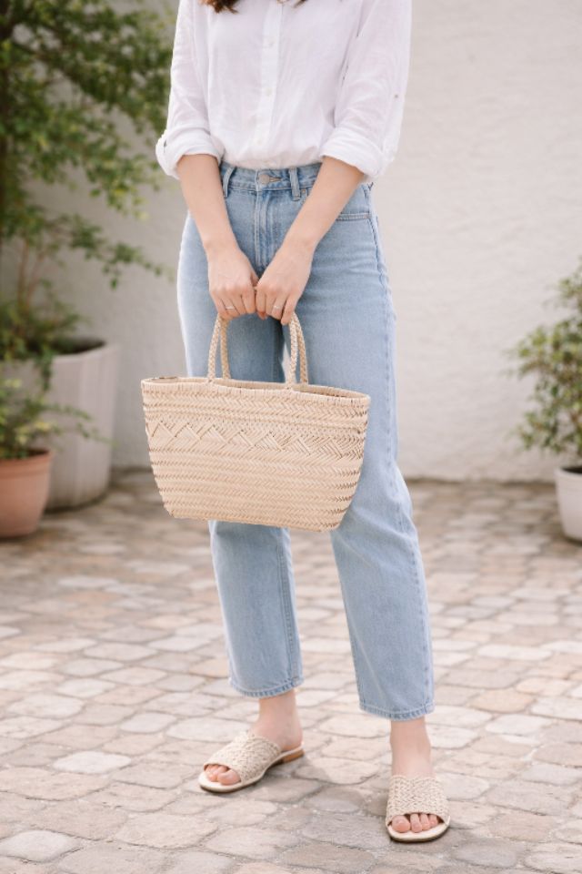 TROUVAILLE韓國直郵實拍女士新品休閑單肩斜跨包牛皮混紡TROUVAILLE單肩/斜跨包