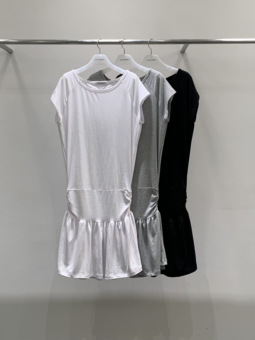 LOVE MOMENT韓國直郵女裝新品休閑熱賣職業時尚連衣裙寬松LOVE MOMENT連衣裙