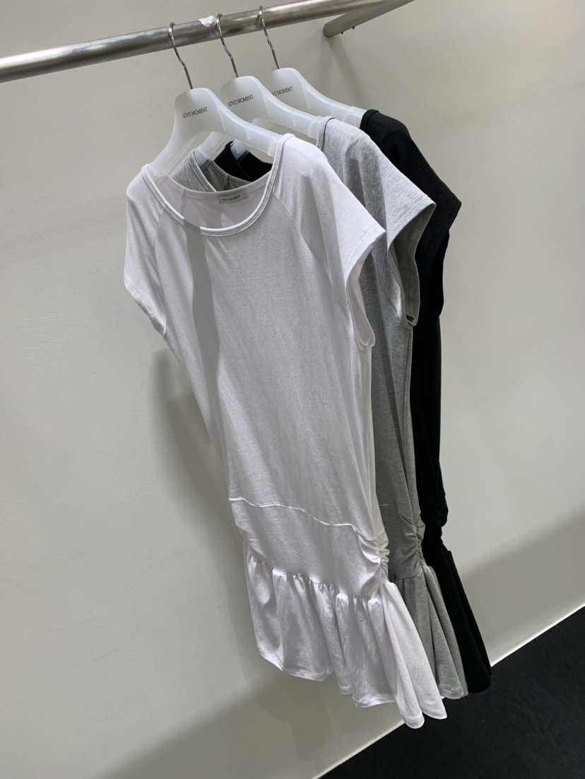 LOVE MOMENT韓國直郵女裝新品休閑熱賣職業時尚連衣裙寬松LOVE MOMENT連衣裙