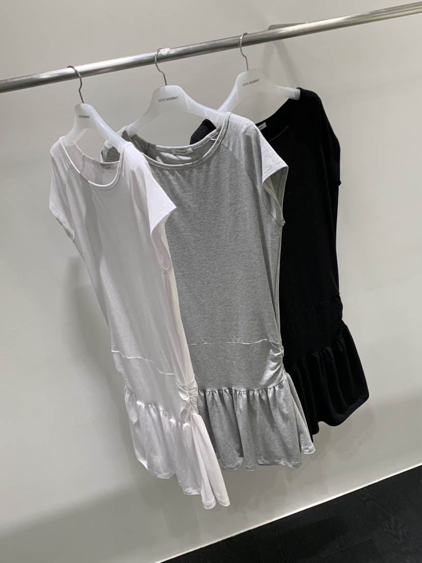 LOVE MOMENT韓國直郵女裝新品休閑熱賣職業時尚連衣裙寬松LOVE MOMENT連衣裙