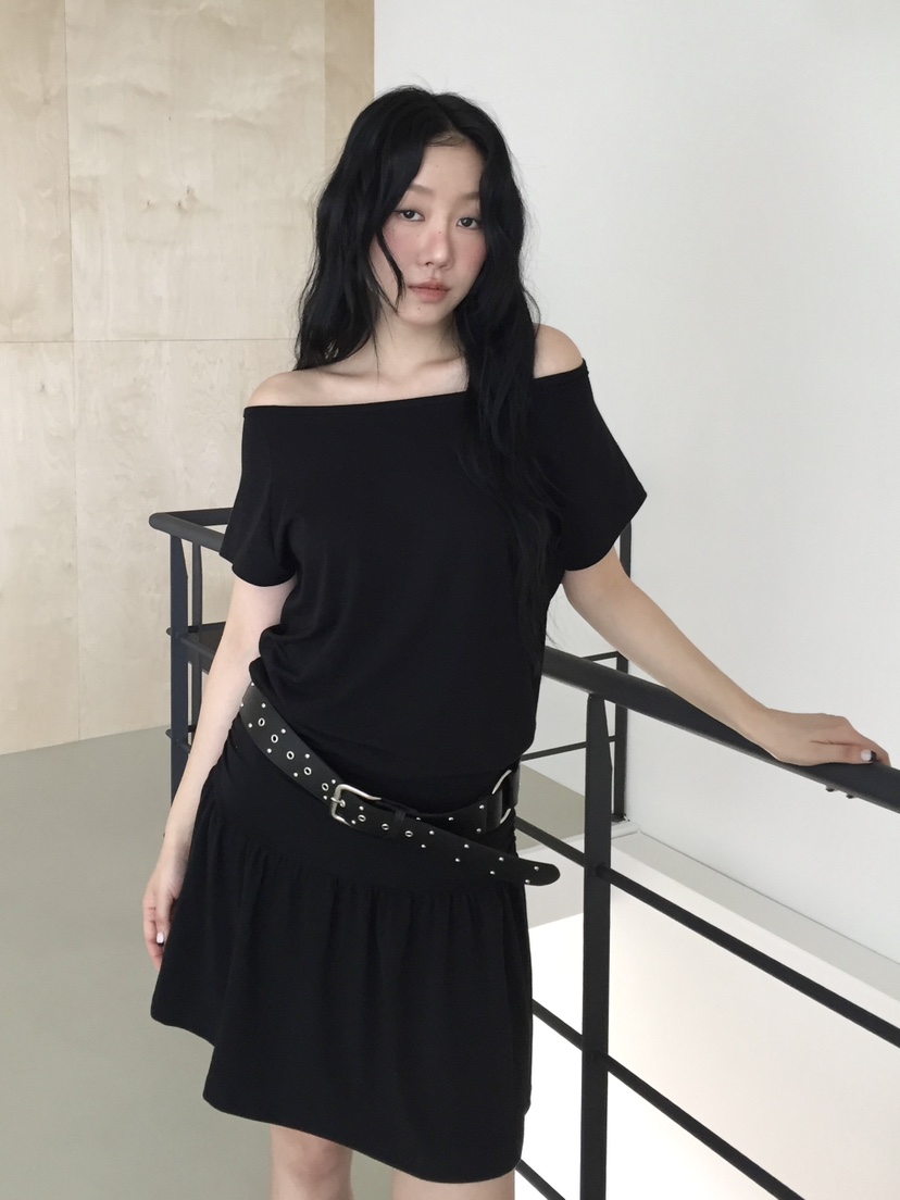 LOVE MOMENT韓國直郵女裝新品休閑熱賣職業時尚連衣裙寬松LOVE MOMENT連衣裙