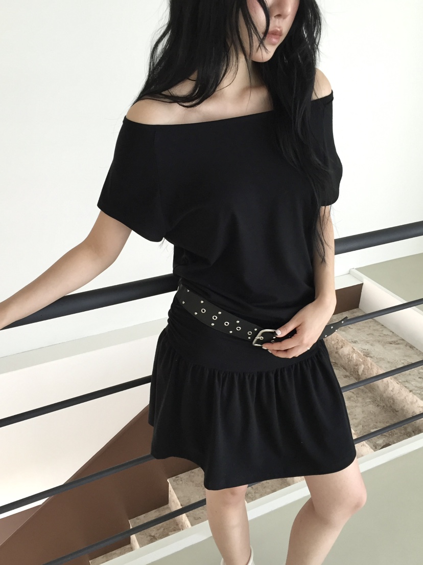 LOVE MOMENT韓國直郵女裝新品休閑熱賣職業時尚連衣裙寬松LOVE MOMENT連衣裙