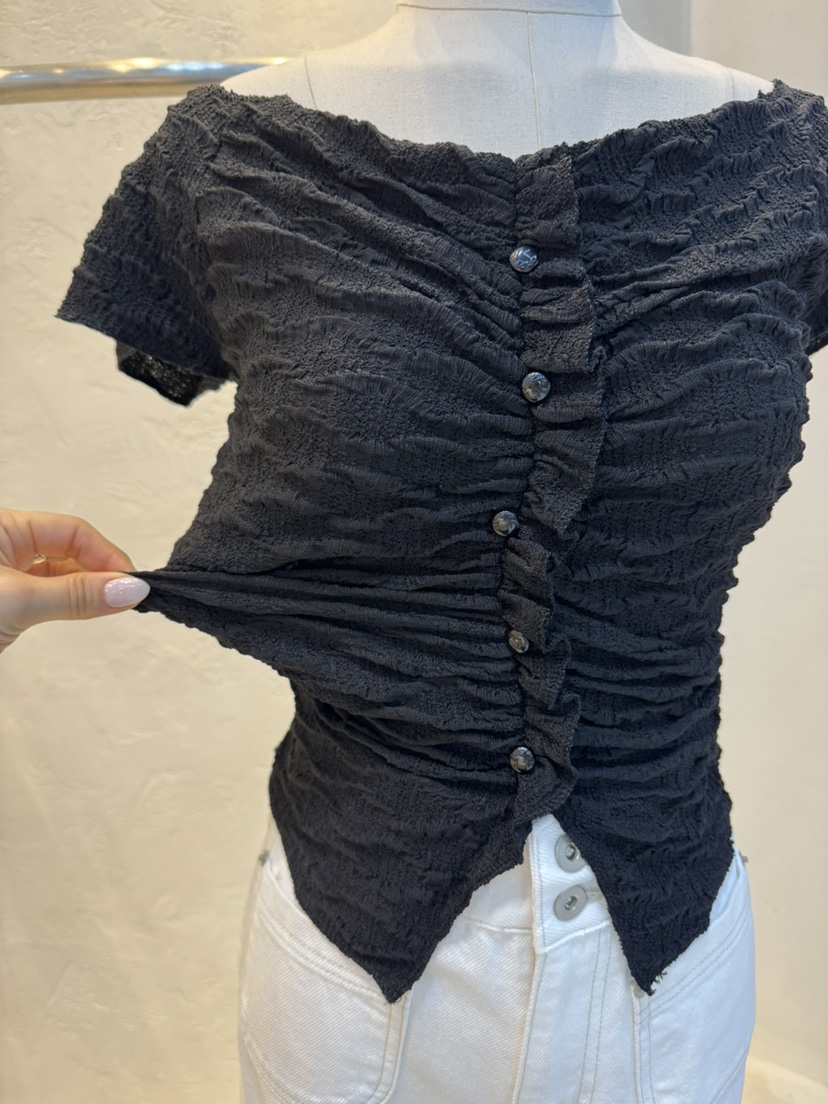 RIAH韓國代購女士新款26春夏休閑熱賣時尚推薦職業人氣T恤RIAHT恤