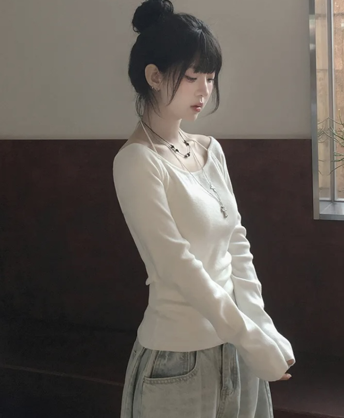 EVERCOMMERCE METICULOUSLY DESIGNED韓國代購女士新品人氣針織衫不含配飾露肩EVERCOMMERCE METICULOUSLY DESIGNED針織衫