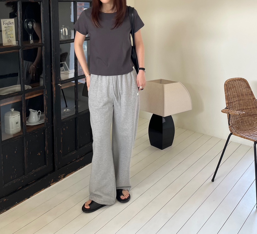 OP PER韓國東大門直郵女裝新款推薦時尚26春夏休閑褲條紋OPPER-simplebeige休閑褲