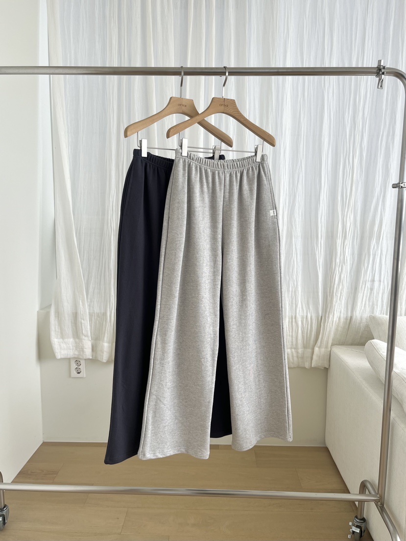 OP PER韓國東大門直郵女裝新款推薦時尚26春夏休閑褲條紋OPPER-simplebeige休閑褲圖色1左一色