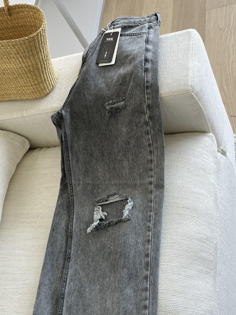 OP PER韓國東大門直郵女士新款26春夏休閑推薦熱賣牛仔褲OPPER-simplebeige牛仔褲