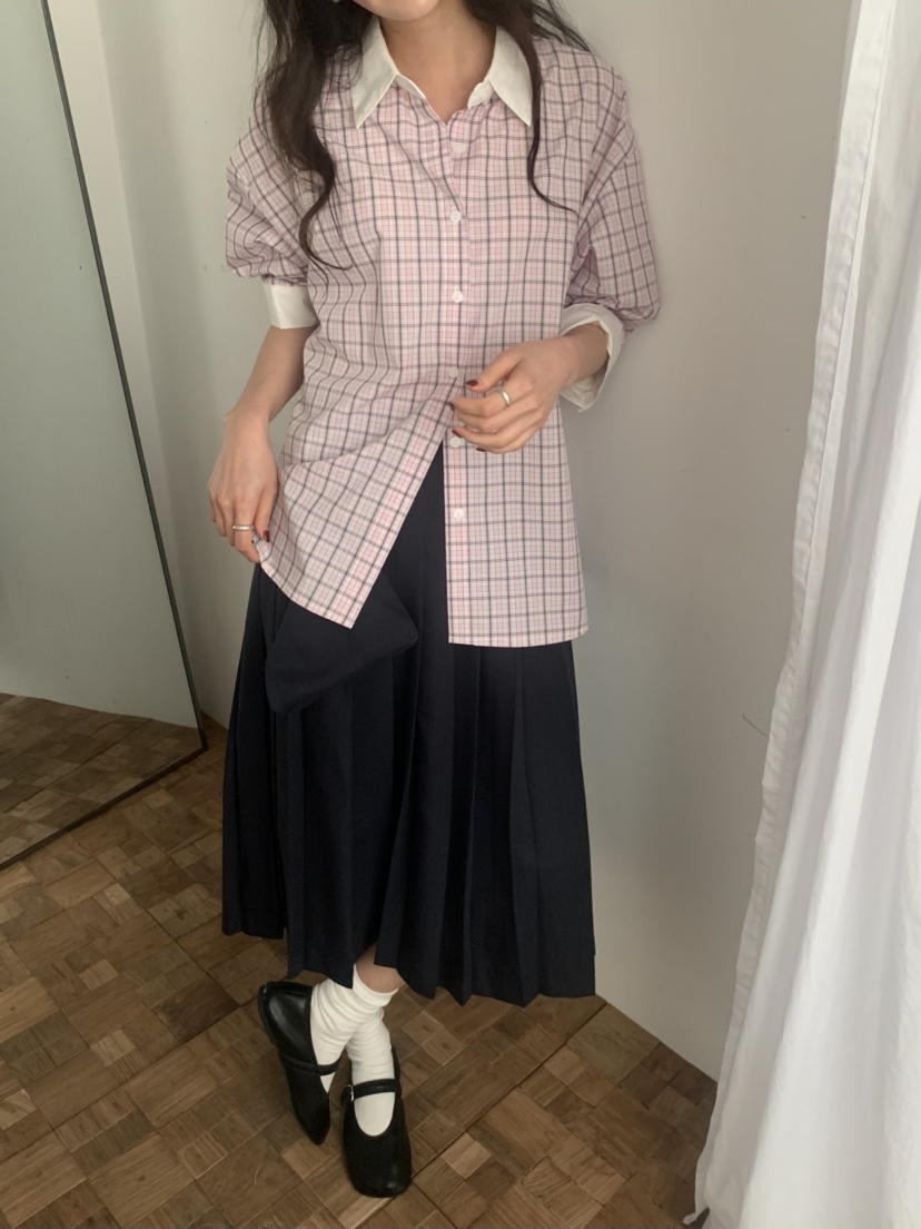 MOSMOS韓國東大門代購女裝新品推薦休閑時尚職業襯衫蕾絲衫MOSMOS襯衫/蕾絲衫