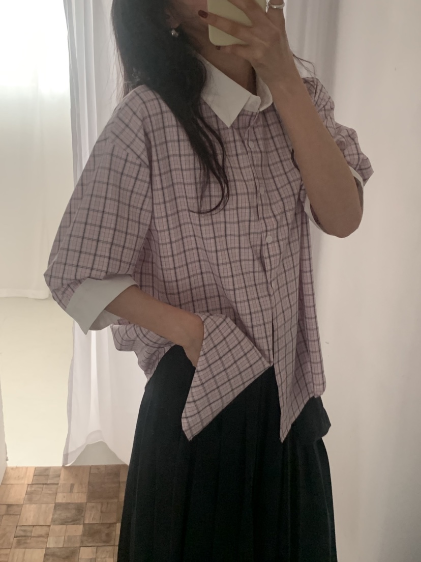 MOSMOS韓國東大門代購女裝新品推薦休閑時尚職業襯衫蕾絲衫MOSMOS襯衫/蕾絲衫